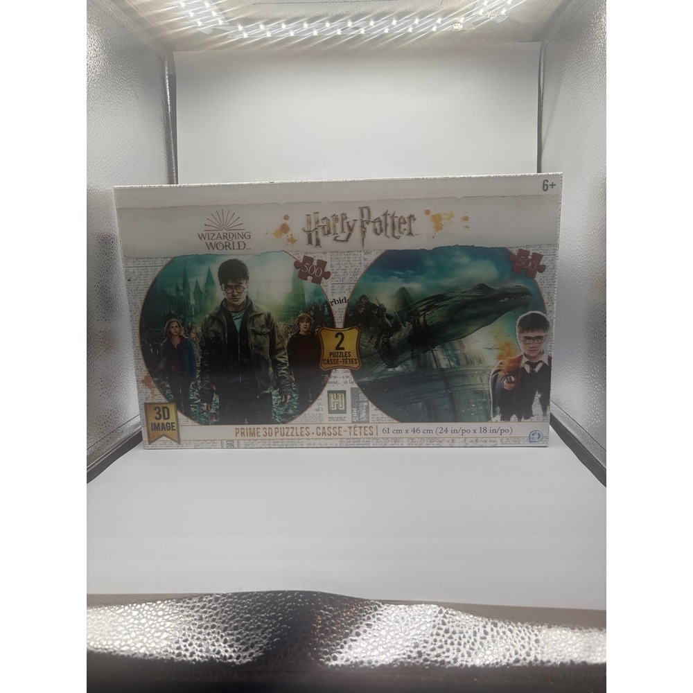 Harry Potter Wizarding World Prime 3D Puzzles 2-Pack 500 Pieces‎ Each New